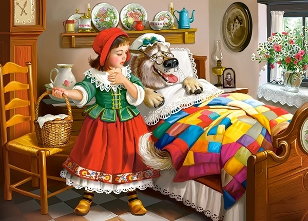 Puzzle 120 elementów – Czerwony Kapturek