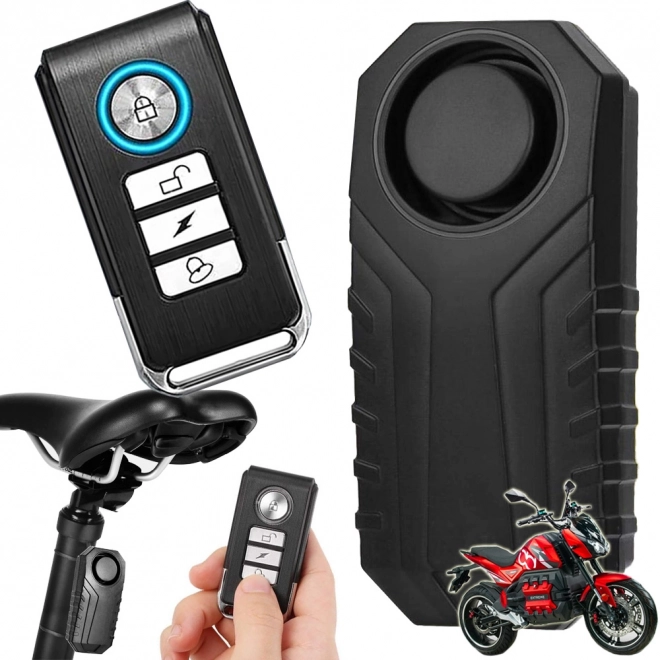 Alarm przeciw kradzieży do motocykla z pilotem