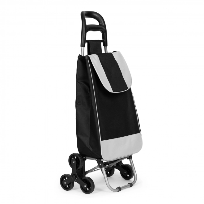 Koszyk na zakupy, 25 l, 6 kół, metalowa rama, czarny