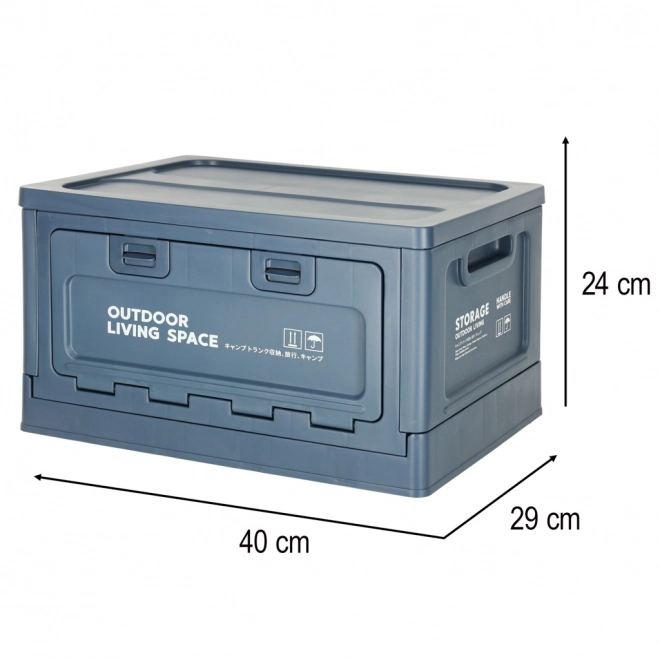 Campingowa skrzynka - składany box 25l niebieski