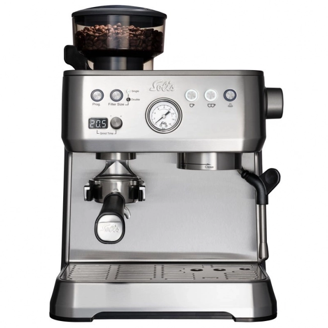 Ekspres do kawy Solis Grind & Infuse Perfetta srebrny