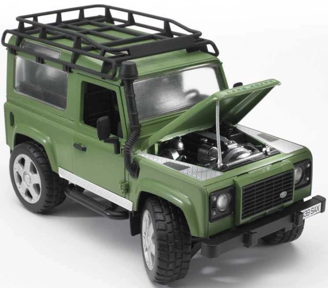 Bruder LAND ROVER z przyczepką na konie