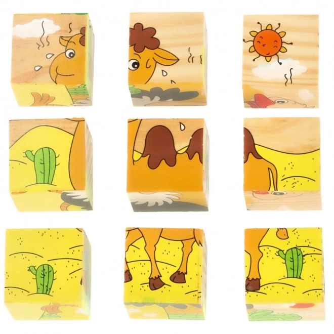 Drewniane puzzle Safari 3D