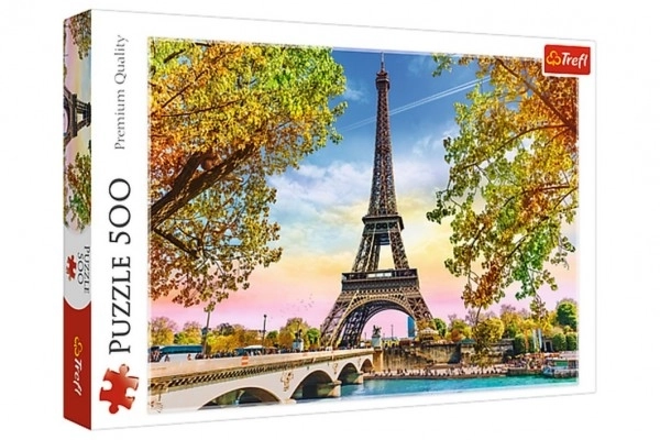 Puzzle 500 elementów romantyczny Paryż TREFL