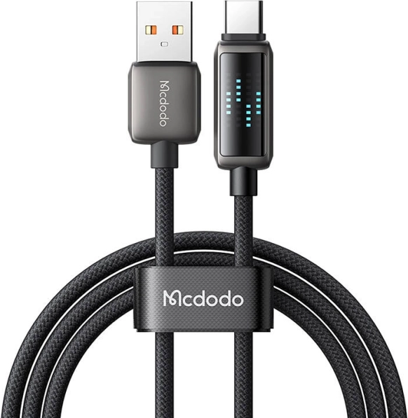 Przewód USB‑C Mcdodo z wyświetlaczem LED i szybkim ładowaniem