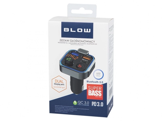 Transmiter FM Bluetooth 5.1 z szybkim ładowaniem QC 3.0