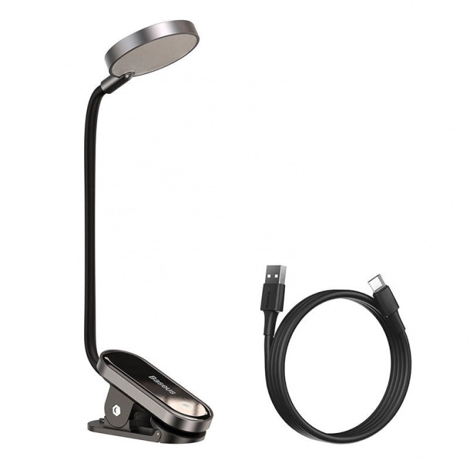 Baseus (DGRAD-0G) Comfort Reading Mini Clip Lamp - ciemnoszary