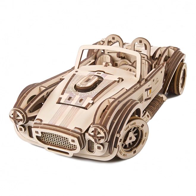 Ugears 3D drewniane mechaniczne puzzle Driftujący wyścigówka Cobra