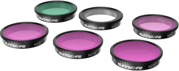 Zestaw 6 filtrów MCUV, CPL oraz ND4/ND8/ND16/ND32 do INSTA360 GO 3/GO 2 – Sunnylife
