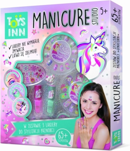 Zestaw do manicure Jednorożec – 3 lakiery