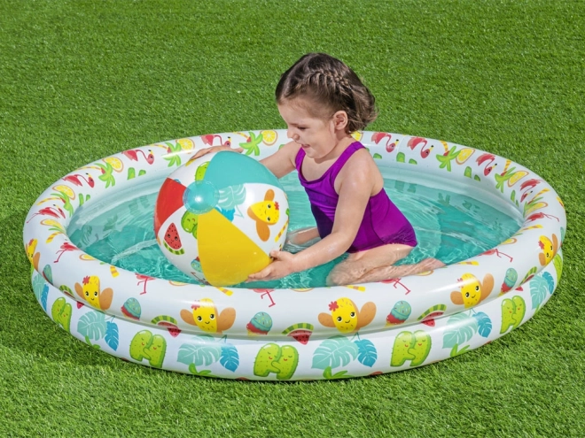 Bestway zestaw basen piłka krąg brodzik 122cm