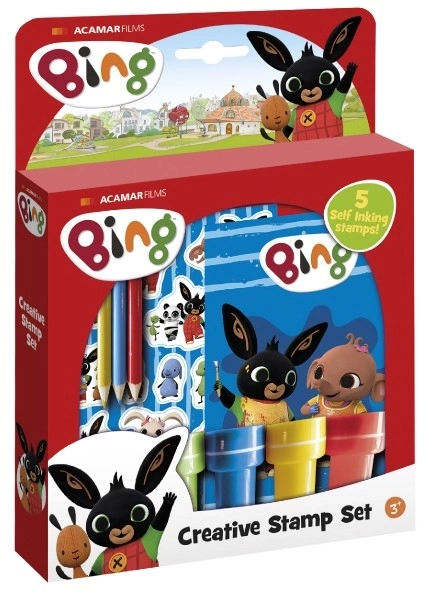 Zestaw stempli i naklejek Bing Bunny w pudełku 18x25x3,5cm