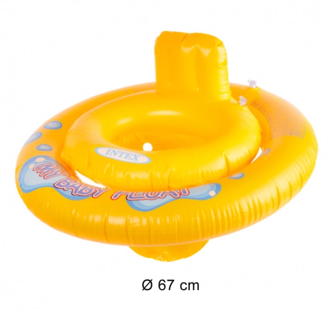 INTEX dmuchane koło z siedziskiem dla dzieci ponton 67cm 6-18 miesięcy