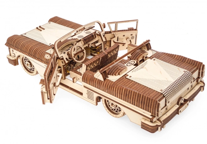 3D drewniany mechaniczny model auta Kabriolet marzeń