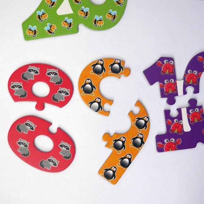 Puzzle dla najmłodszych - Liczby