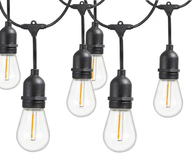 Ogrodowa świetlna girlanda GARDEN GIRL, 10 żarówek LED E27, 10 m, IP44