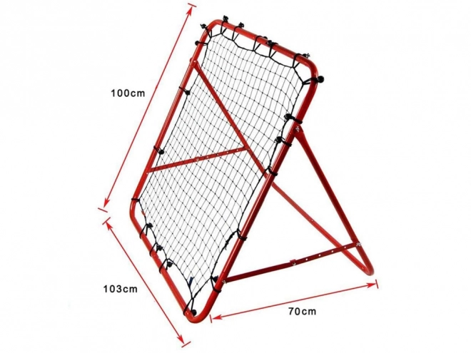 Rama treningowa Rebounder do piłki nożnej 100x100cm
