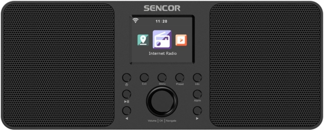 Internetowe radio Sencor z 2x10W, WiFi, FM, DAB+, USB i wyświetlaczem LCD