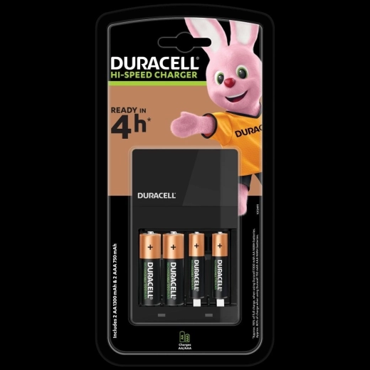 Ładowarka Duracell Hi-Speed z bateriami AA i AAA