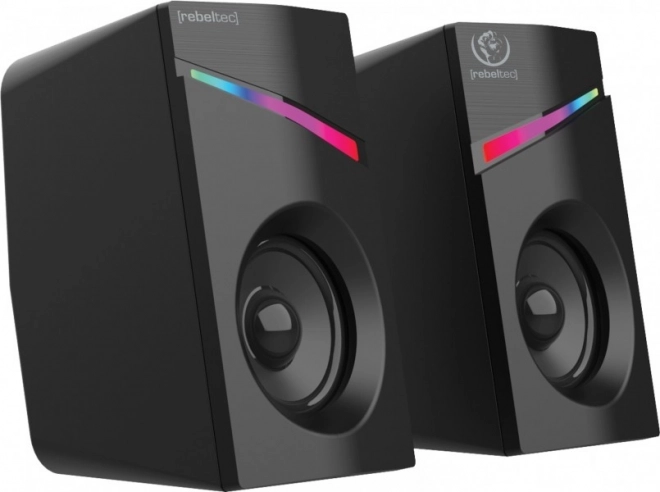 Głośniki stereofoniczne 2.0 z podświetleniem LED