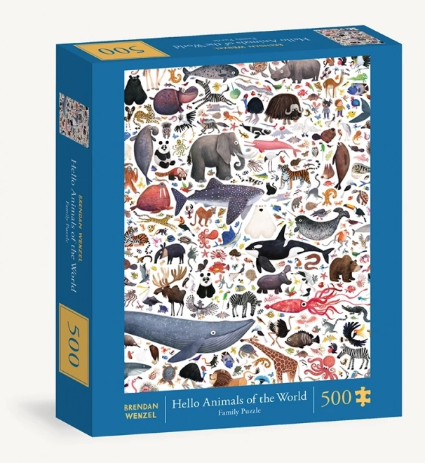 Puzzle Witaj zwierzęta świata od Chronicle Books 500 elementów