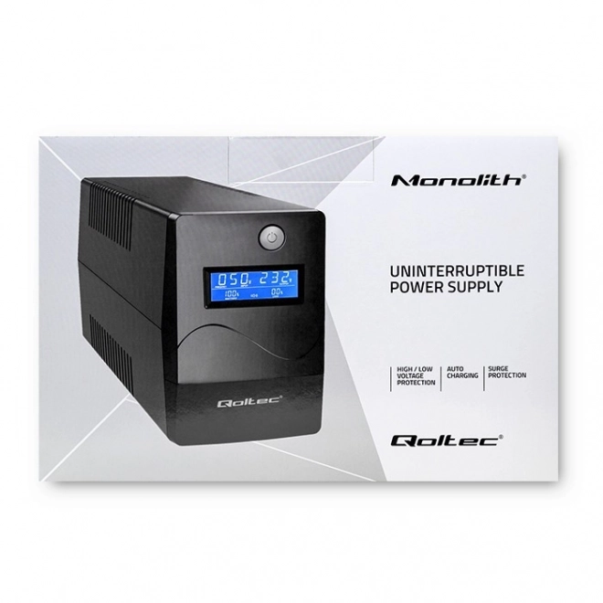 Zasilacz awaryjny UPS Monolith 650VA 360W LCD USB RJ45