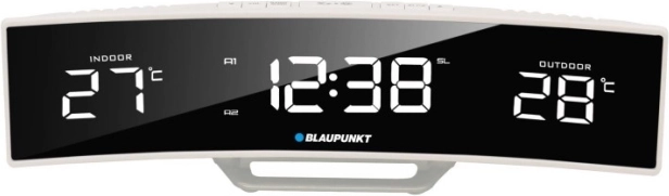 Radiobudzik FM z alarmem i termometrem