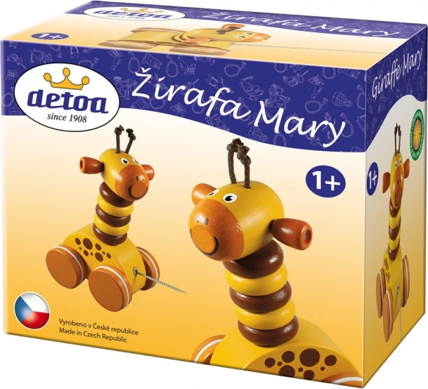 Detoa zabawka do ciągnięcia żyrafa Mary