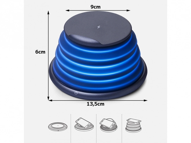 Bezprzewodowa ładowarka indukcyjna Qi 10W USB-C
