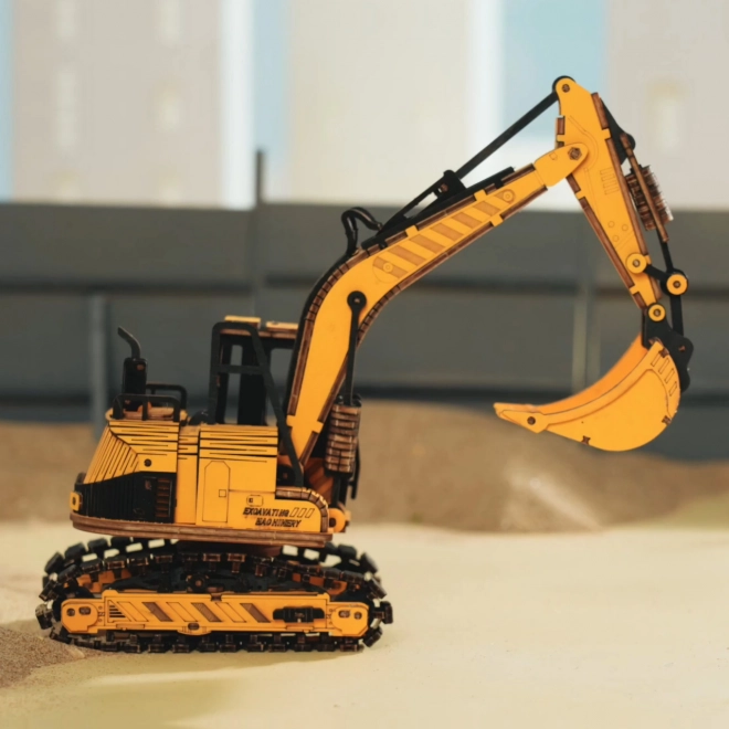RoboTime drewniane 3D puzzle - Koparka