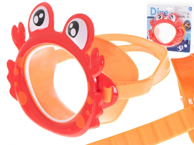 Dziecięce krabie okulary do nurkowania z maską