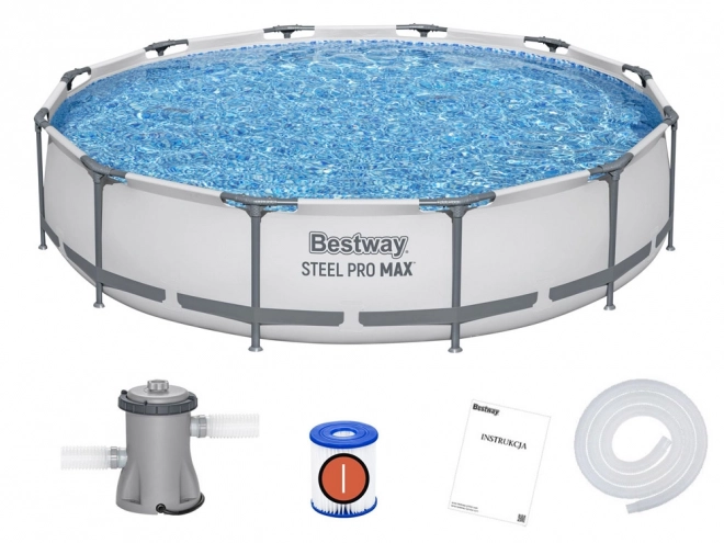Bestway Steel Pro Max basen 6,473L 366x76 cm z pompą i filtrem