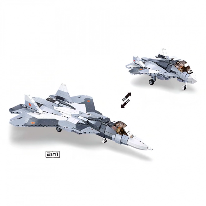 Sluban Model Klocki M38-B0986 Samolot Bojowy Su-57 2 w 1