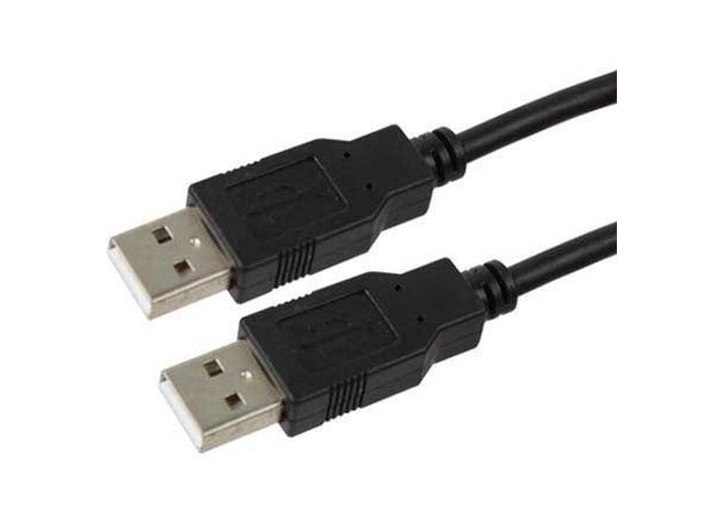czarny USB kabel AM-AM 1,8m