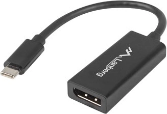 Adapter USB‑C na DisplayPort, 15 cm, czarny
