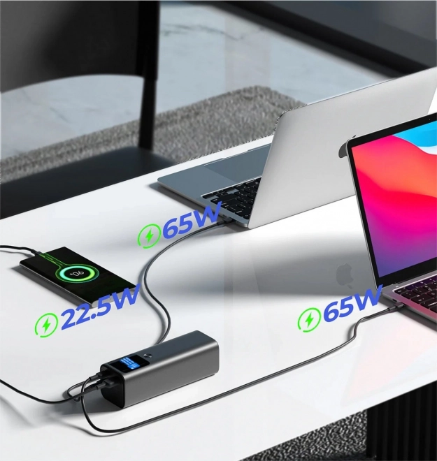 Powerbanka Aukey PB-Y45 26800mAh 140W PD3.1 czarna
