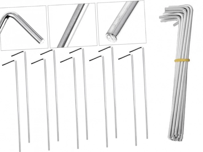 Śledzie namiotowe stalowe 24 cm 10 sztuk