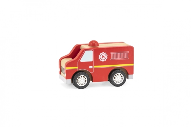 Drewniane auto strażackie Viga