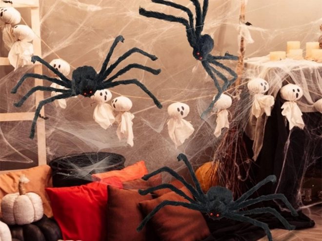 Halloweeni olbrzymi pająk tarantula dekoracja