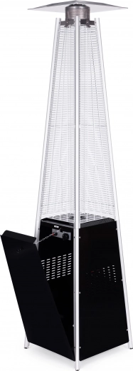 Bezpieczna konstrukcja ze szklanym ekranem płomienia