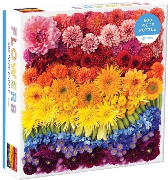 Puzzle Tęczowe kwiaty 500 elementów GALISON