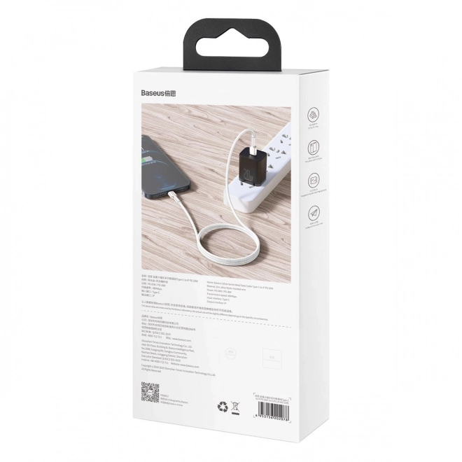 Kabel USB-C do Lightning Baseus Cafule z szybkim ładowaniem 20W, 1m