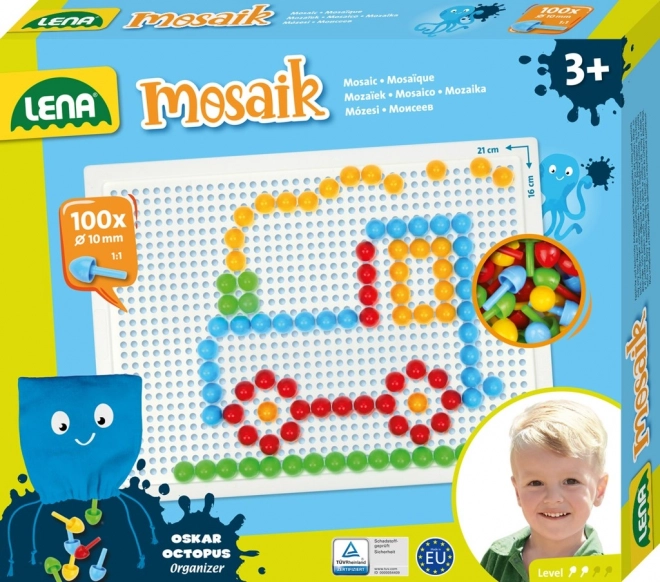 Lena mozaika kołeczkowa dla dzieci – 100 szt.