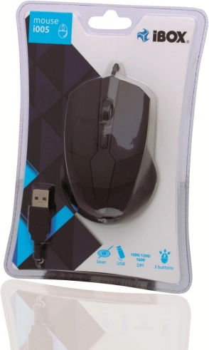 Przewodowa laserowa mysz USB z regulowanym DPI