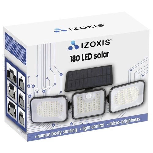 Solarná lampa ogrodowa 180 LED z czujnikiem ruchu i zmierzchu