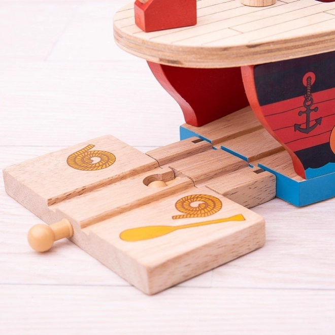 Piracka galera Bigjigs Rail