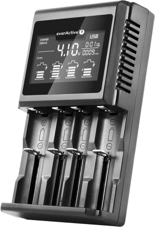 Uniwersalna ładowarka EVERACTIVE UC-4000 do akumulatorów Li-ion i Ni-MH