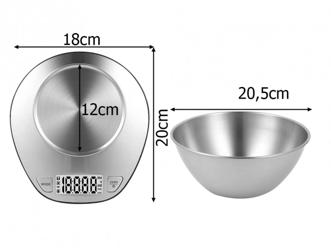 Cyfrowa waga kuchenna dokładność 5kg/1g