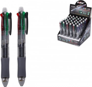 Ołówek automatyczny 0,7 mm i długopis czterokolorowy
