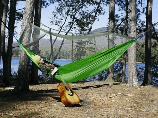 Hamak turystyczny z moskitierą 270x140cm
